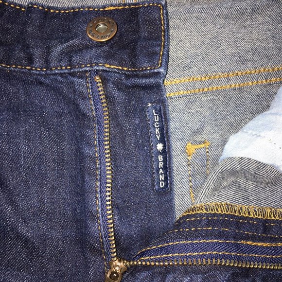 Lucky Brand Jeans Boys 18 Classic Straight Dark Wash Blue Denim High Rise - Picture 9 of 15